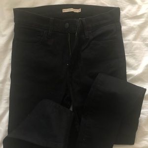 Black Super Skinny High Rise Denim 720s